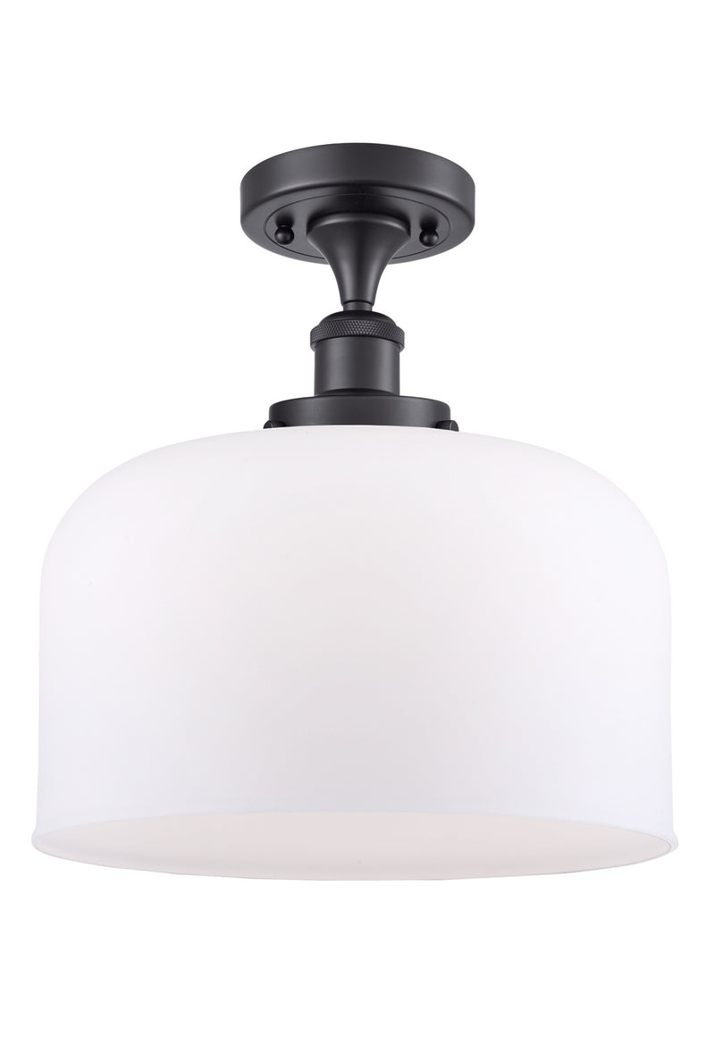 Innovations 916-1C-BK-G71-L-LED LED Semi-Flush Mount, Matte Black