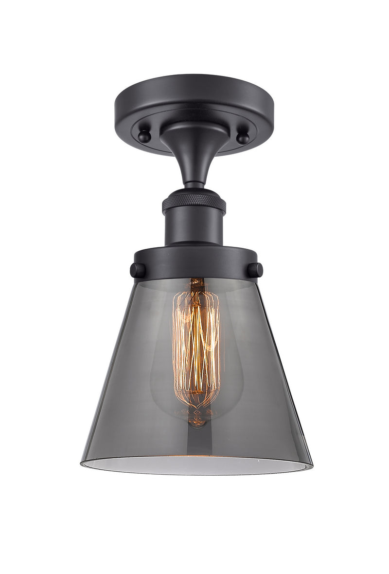 Innovations 916-1C-BK-G63-LED LED Semi-Flush Mount, Matte Black