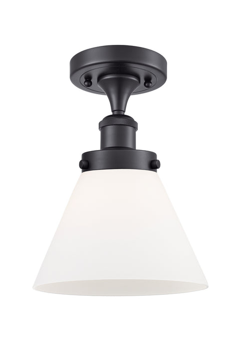 Innovations 916-1C-BK-G41-LED LED Semi-Flush Mount, Matte Black
