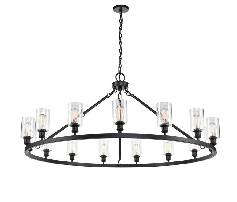 Innovations 860-BK-G802-LED LED Chandelier, Matte Black