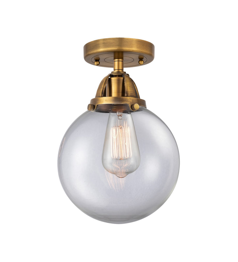 Innovations 288-1C-BB-G202-8-LED LED Semi-Flush Mount, Brushed Brass