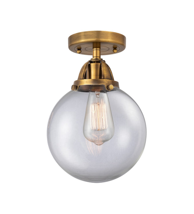 Innovations 288-1C-BB-G202-8-LED LED Semi-Flush Mount, Brushed Brass