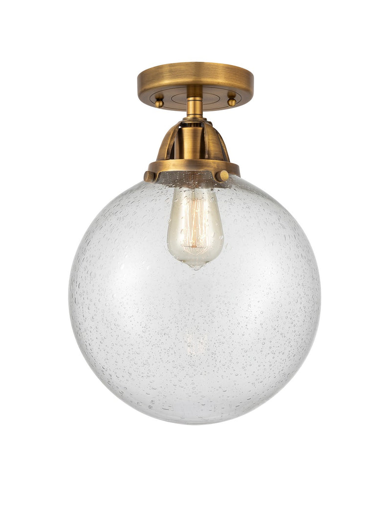 Innovations 288-1C-BB-G204-10-LED LED Semi-Flush Mount, Brushed Brass