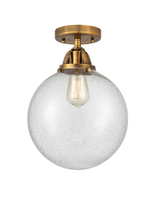 Innovations 288-1C-BB-G204-10-LED LED Semi-Flush Mount, Brushed Brass