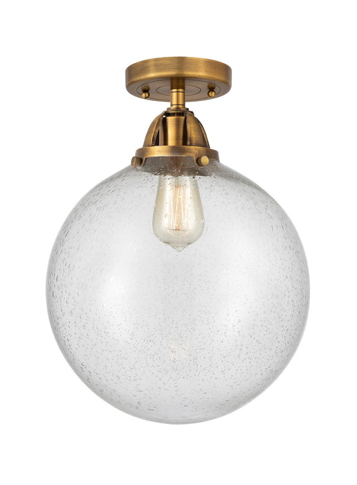 Innovations 288-1C-BB-G204-12-LED LED Semi-Flush Mount, Brushed Brass