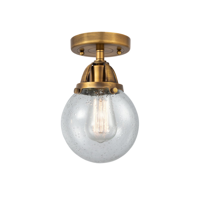 Innovations 288-1C-BB-G204-6 One Light Semi-Flush Mount, Brushed Brass