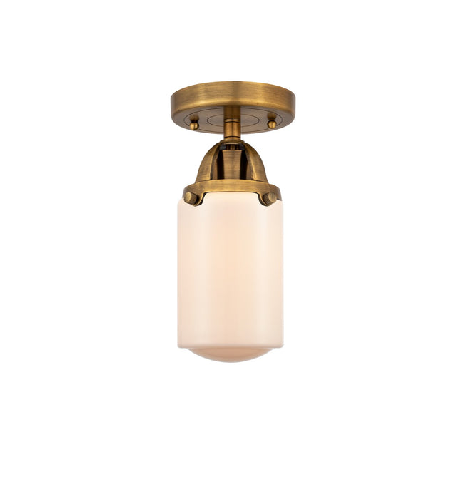 Innovations 288-1C-BB-G311-LED LED Semi-Flush Mount, Brushed Brass