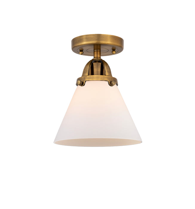 Innovations 288-1C-BB-G41 One Light Semi-Flush Mount, Brushed Brass