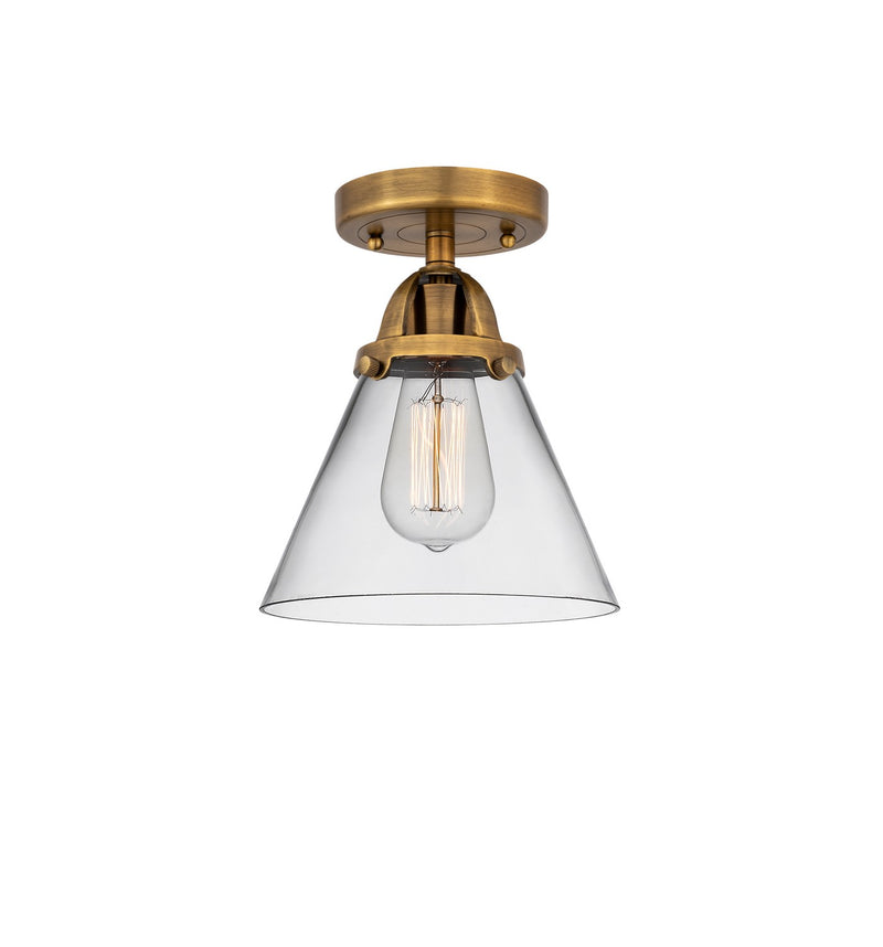 Innovations 288-1C-BB-G42-LED LED Semi-Flush Mount, Brushed Brass