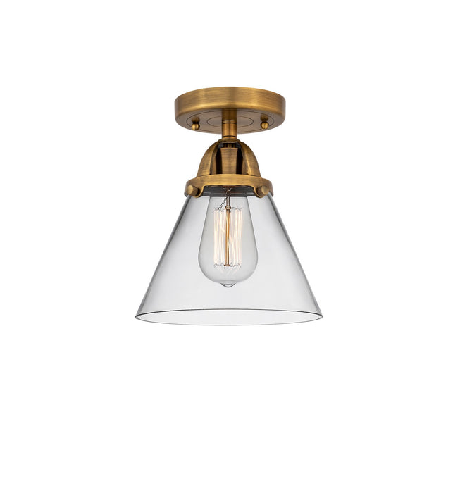Innovations 288-1C-BB-G42-LED LED Semi-Flush Mount, Brushed Brass