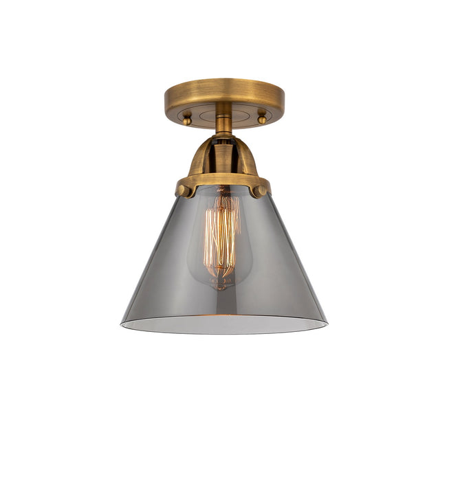 Innovations 288-1C-BB-G43-LED LED Semi-Flush Mount, Brushed Brass