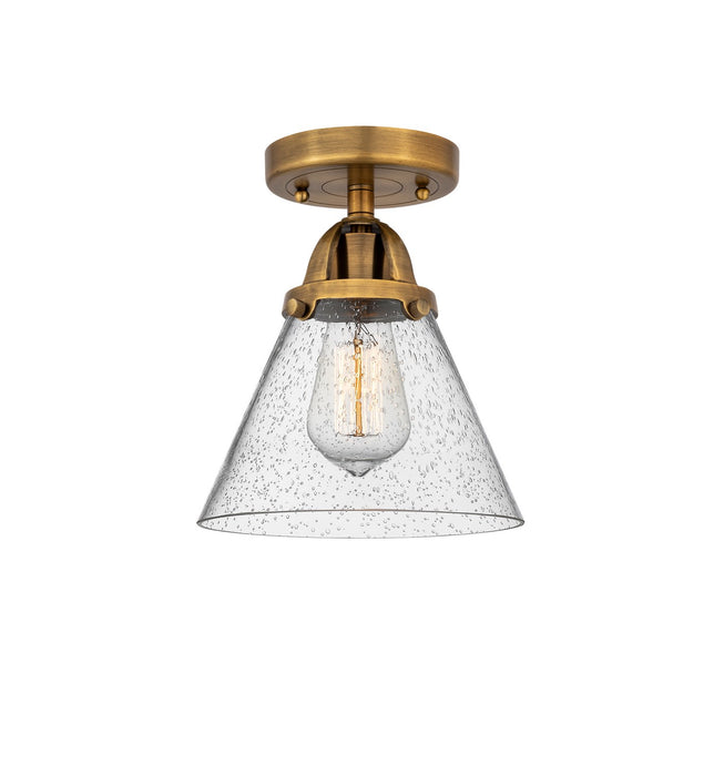 Innovations 288-1C-BB-G44-LED LED Semi-Flush Mount, Brushed Brass