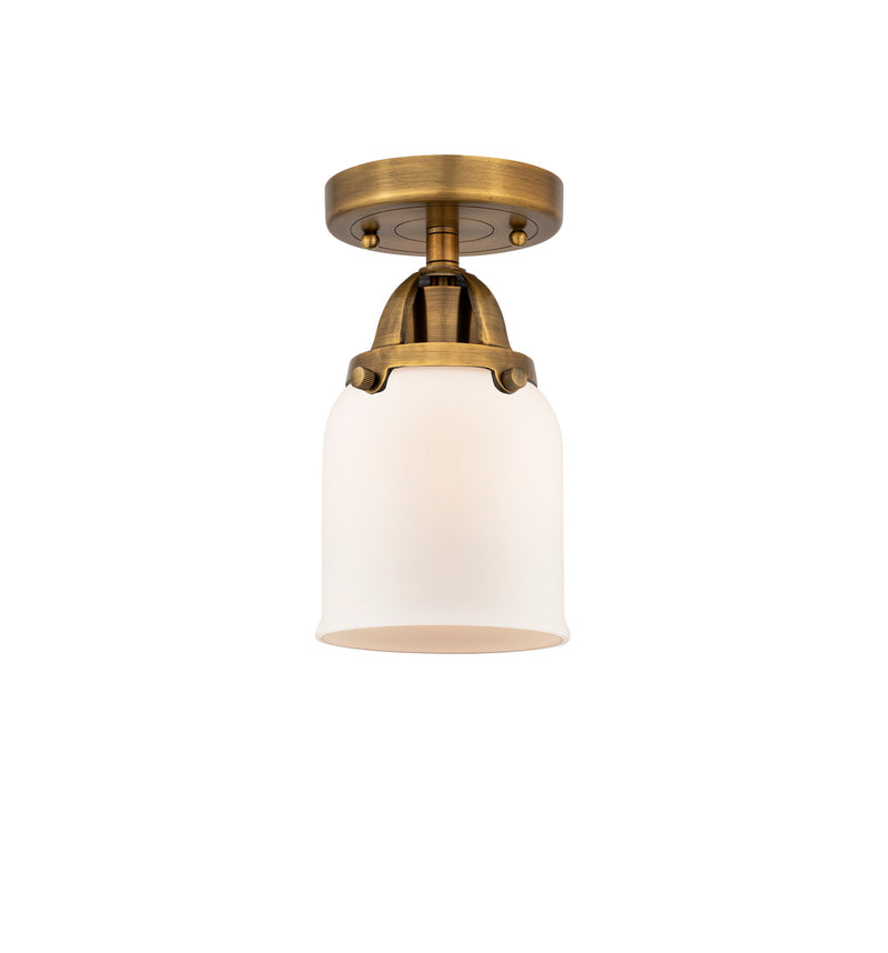 Innovations 288-1C-BB-G51 One Light Semi-Flush Mount, Brushed Brass
