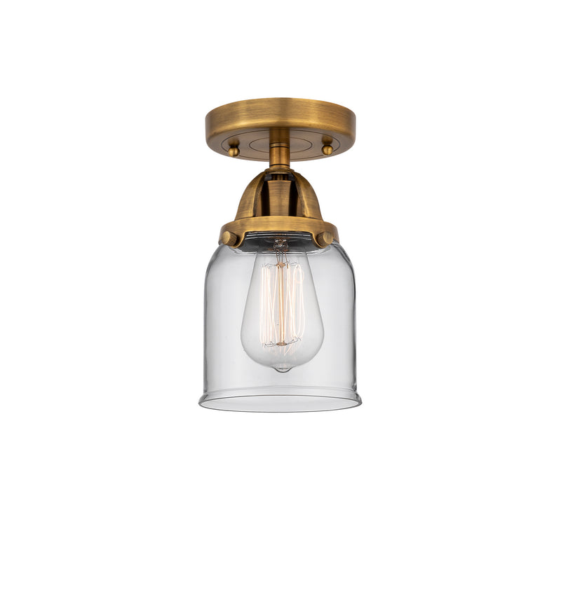 Innovations 288-1C-BB-G52 One Light Semi-Flush Mount, Brushed Brass
