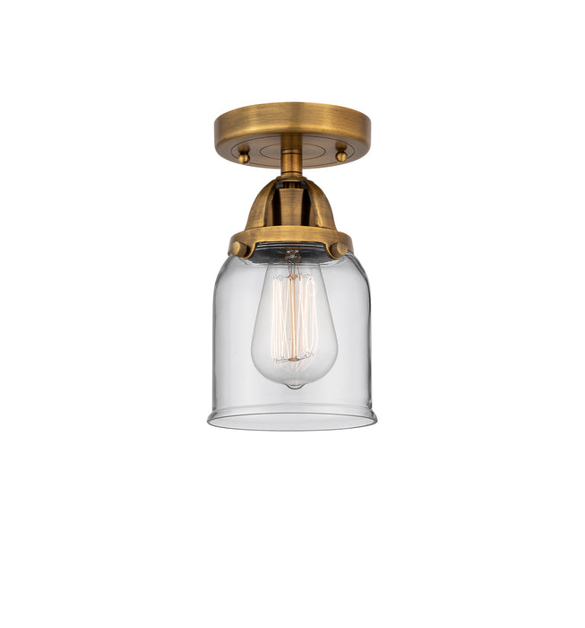Innovations 288-1C-BB-G52 One Light Semi-Flush Mount, Brushed Brass