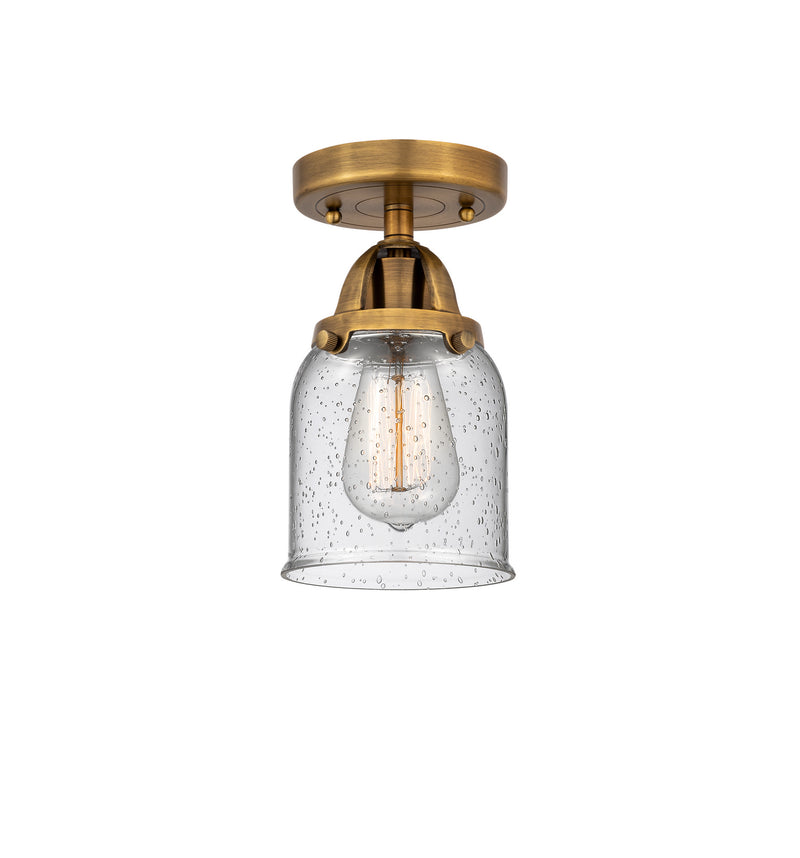 Innovations 288-1C-BB-G54 One Light Semi-Flush Mount, Brushed Brass