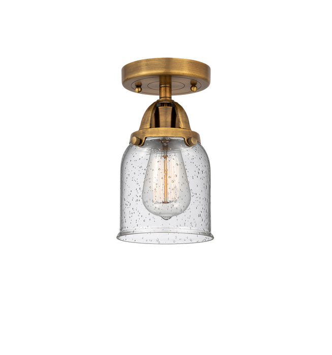 Innovations 288-1C-BB-G54 One Light Semi-Flush Mount, Brushed Brass