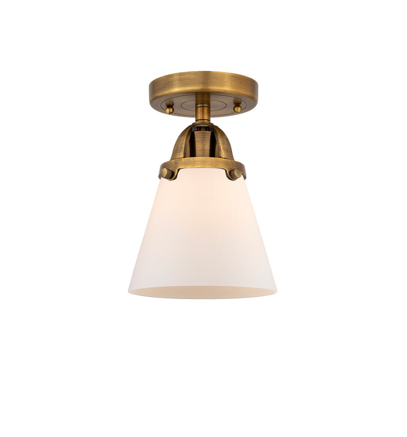 Innovations 288-1C-BB-G61-LED LED Semi-Flush Mount, Brushed Brass