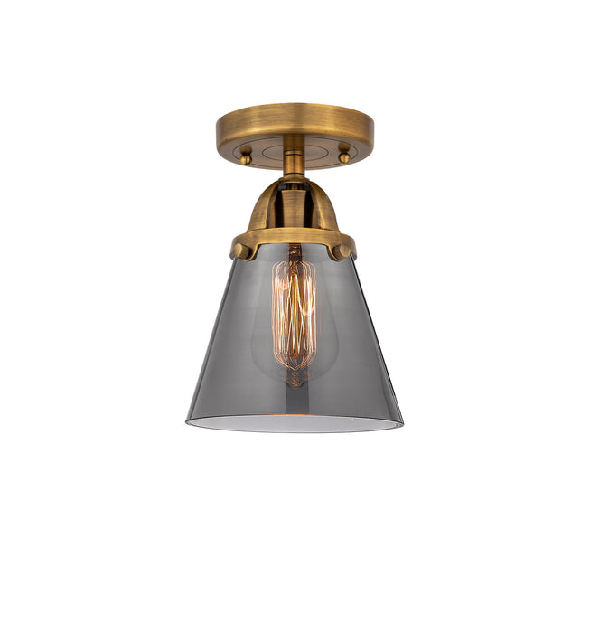 Innovations 288-1C-BB-G63 One Light Semi-Flush Mount, Brushed Brass