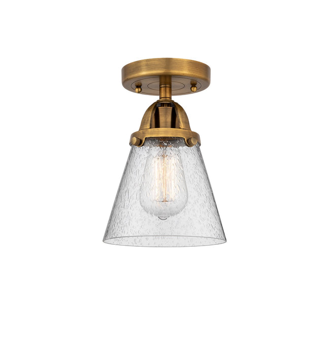 Innovations 288-1C-BB-G64-LED LED Semi-Flush Mount, Brushed Brass