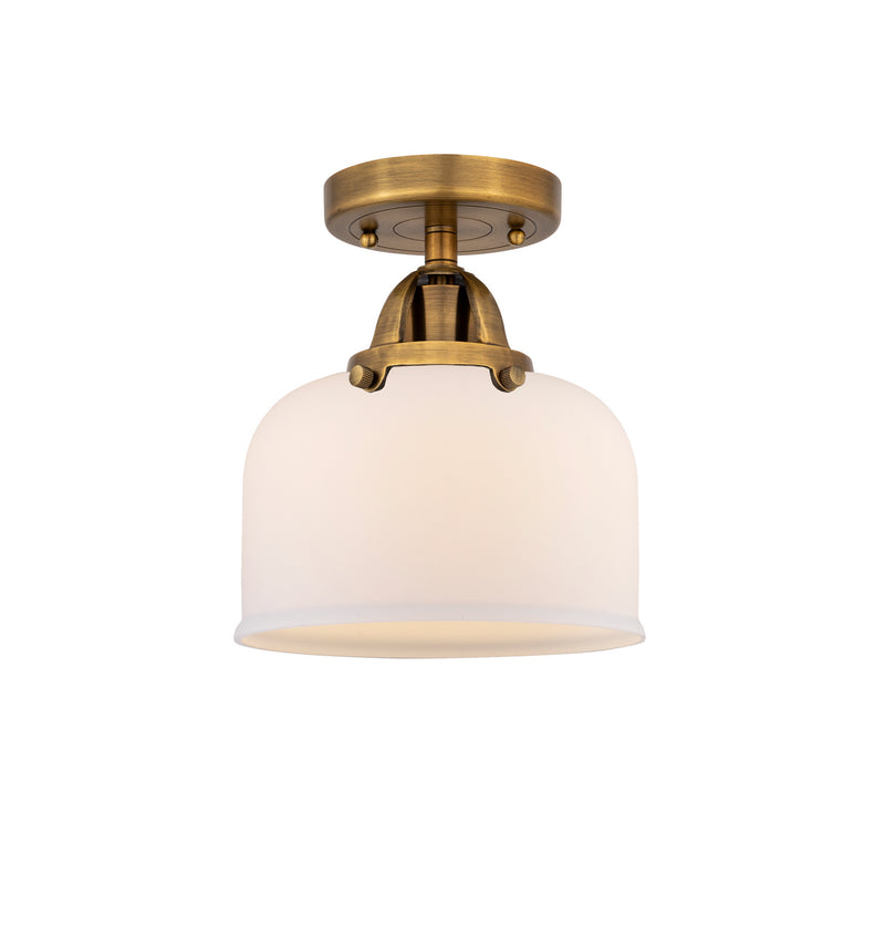 Innovations 288-1C-BB-G71 One Light Semi-Flush Mount, Brushed Brass