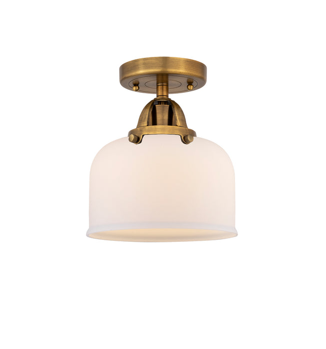 Innovations 288-1C-BB-G71 One Light Semi-Flush Mount, Brushed Brass