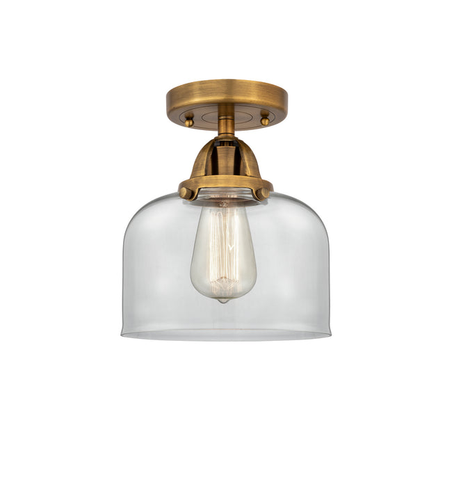 Innovations 288-1C-BB-G72 One Light Semi-Flush Mount, Brushed Brass