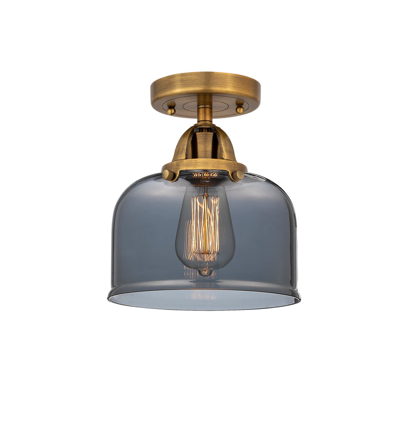 Innovations 288-1C-BB-G73 One Light Semi-Flush Mount, Brushed Brass
