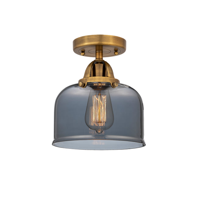 Innovations 288-1C-BB-G73 One Light Semi-Flush Mount, Brushed Brass