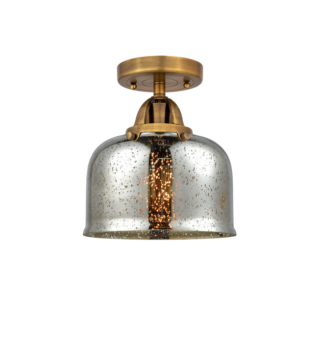 Innovations 288-1C-BB-G78 One Light Semi-Flush Mount, Brushed Brass
