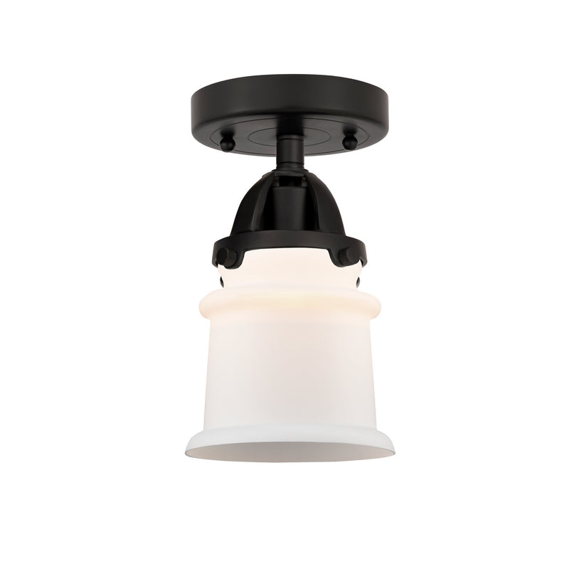 Innovations 288-1C-BK-G181S One Light Semi-Flush Mount, Matte Black