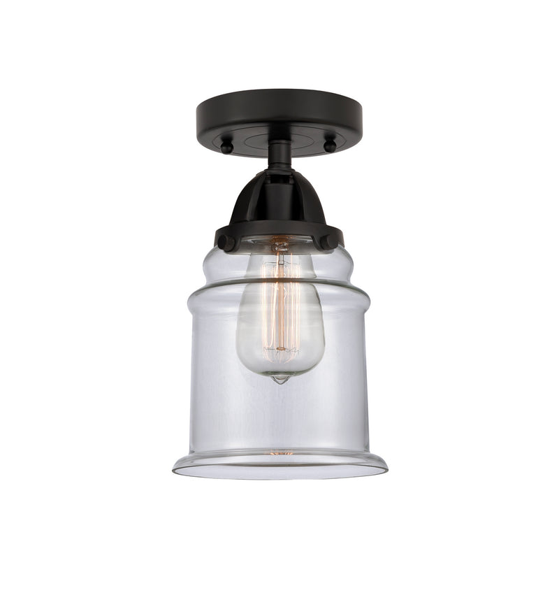 Innovations 288-1C-BK-G182 One Light Semi-Flush Mount, Matte Black