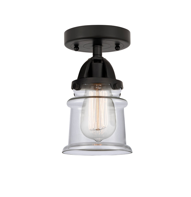Innovations 288-1C-BK-G182S One Light Semi-Flush Mount, Matte Black