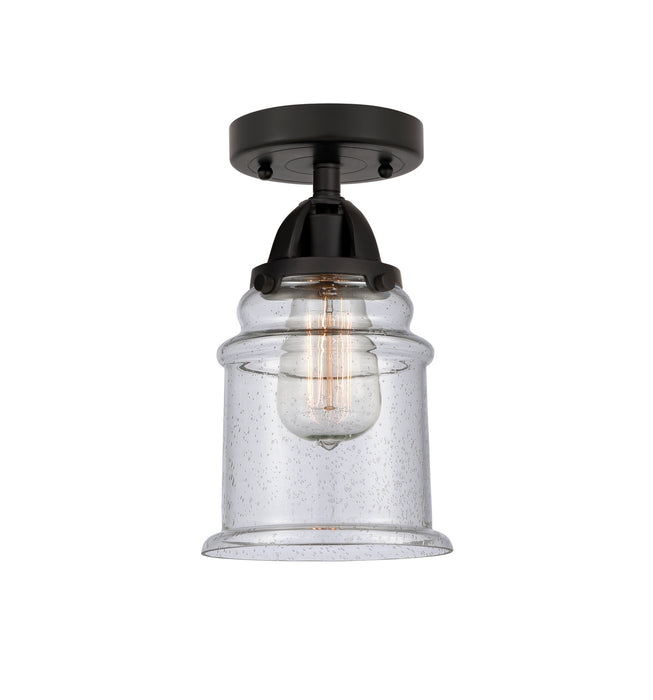 Innovations 288-1C-BK-G184 One Light Semi-Flush Mount, Matte Black