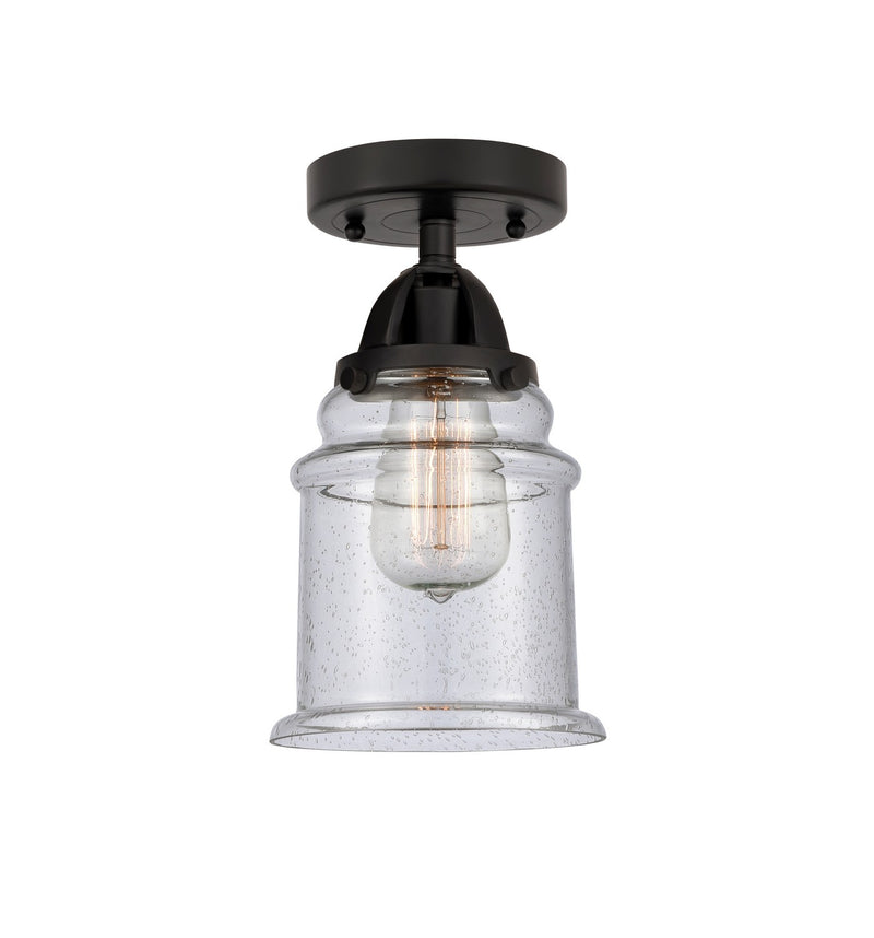 Innovations 288-1C-BK-G184-LED LED Semi-Flush Mount, Matte Black