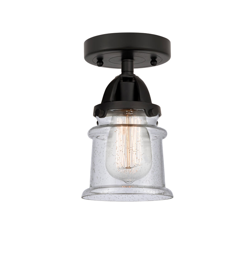 Innovations 288-1C-BK-G184S One Light Semi-Flush Mount, Matte Black