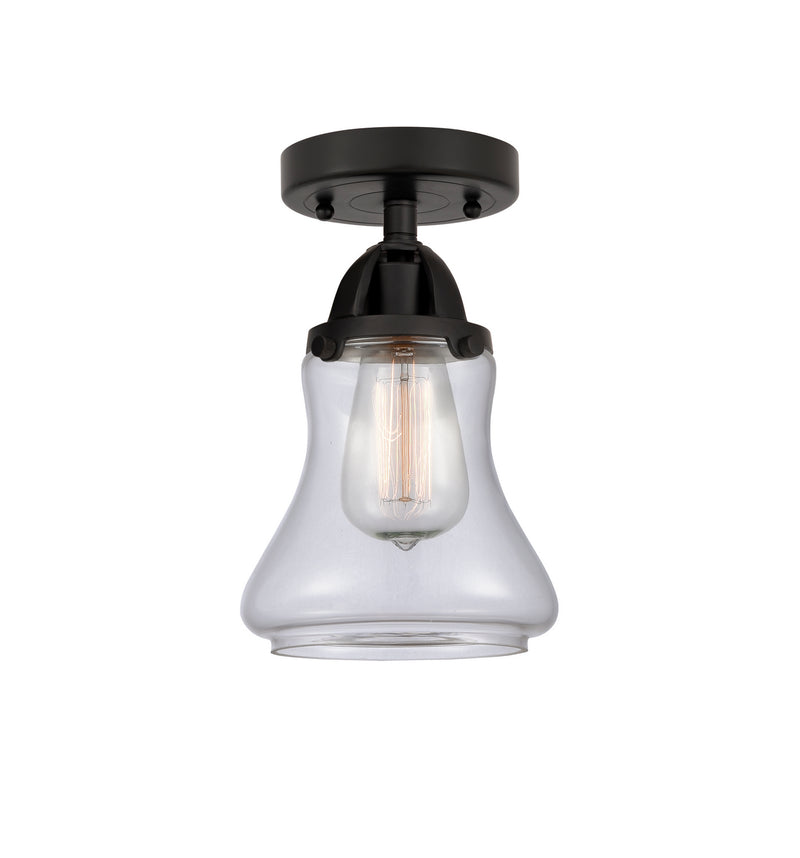 Innovations 288-1C-BK-G192 One Light Semi-Flush Mount, Matte Black