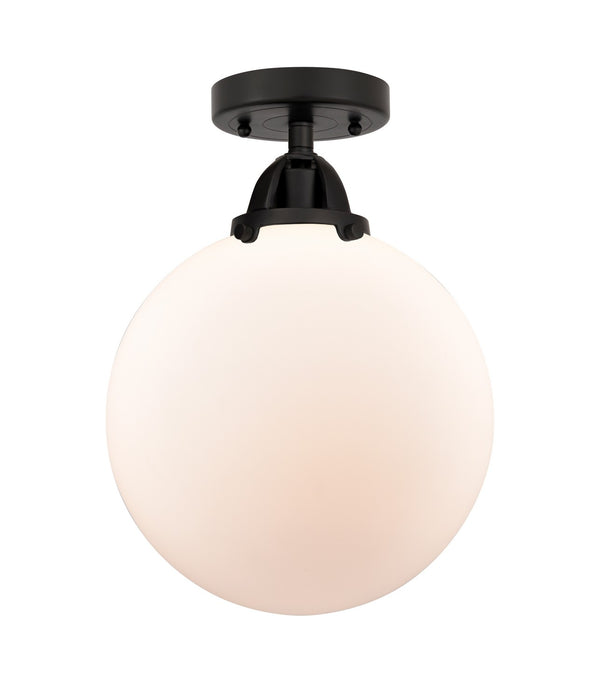 Innovations 288-1C-BK-G201-10-LED LED Semi-Flush Mount, Matte Black