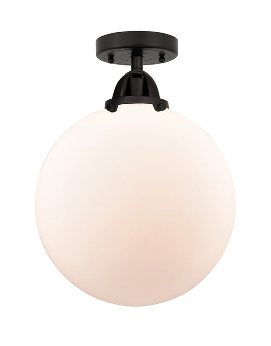 Innovations 288-1C-BK-G201-12-LED LED Semi-Flush Mount, Matte Black
