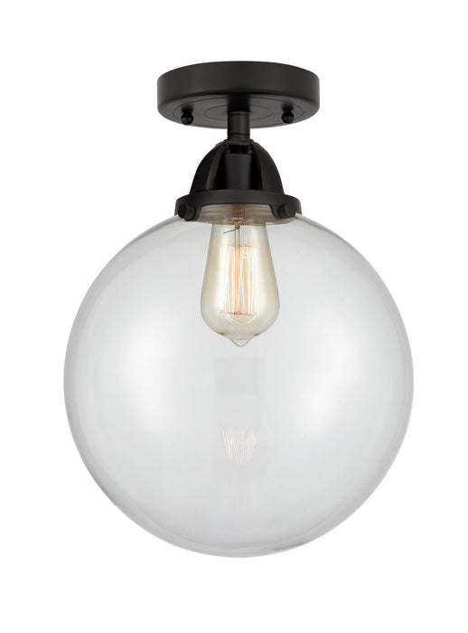 Innovations 288-1C-BK-G202-10 One Light Semi-Flush Mount, Matte Black