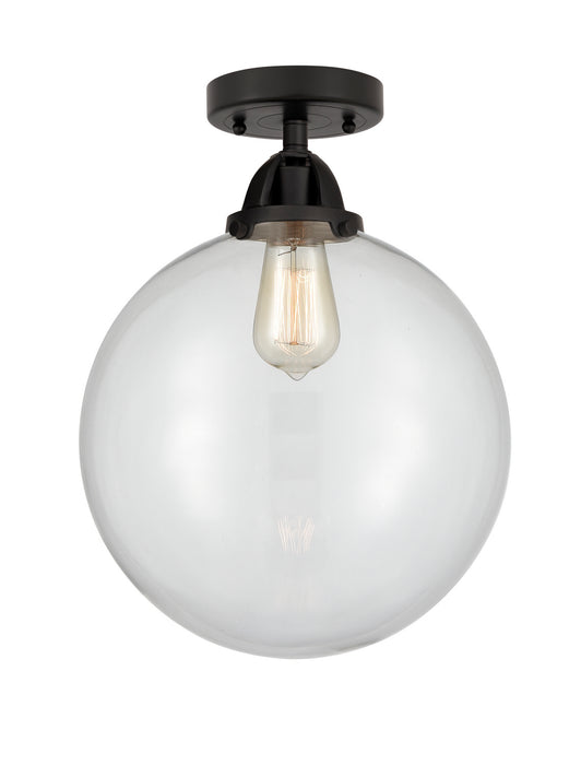 Innovations 288-1C-BK-G202-12 One Light Semi-Flush Mount, Matte Black