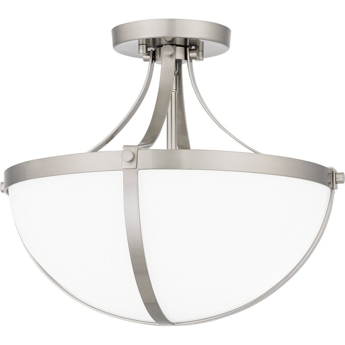 Quoizel ATB1714BN Two Light Semi Flush Mount, Brushed Nickel