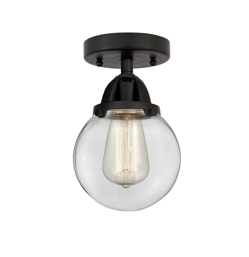 Innovations 288-1C-BK-G202-6 One Light Semi-Flush Mount, Matte Black