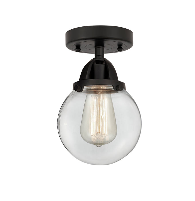 Innovations 288-1C-BK-G202-6 One Light Semi-Flush Mount, Matte Black