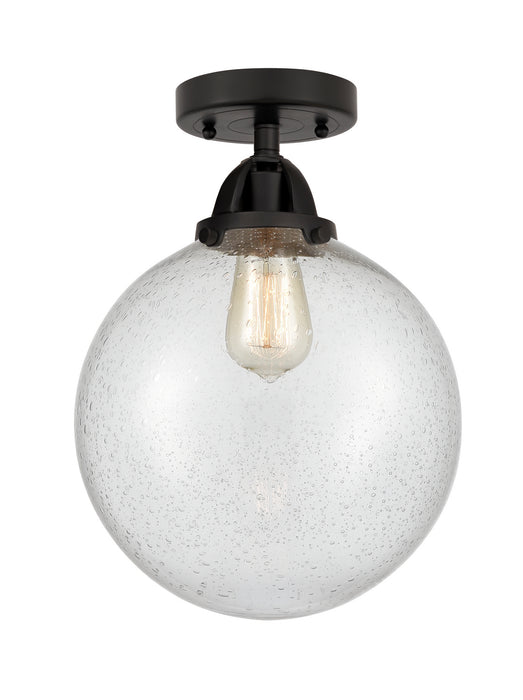 Innovations 288-1C-BK-G204-10 One Light Semi-Flush Mount, Matte Black