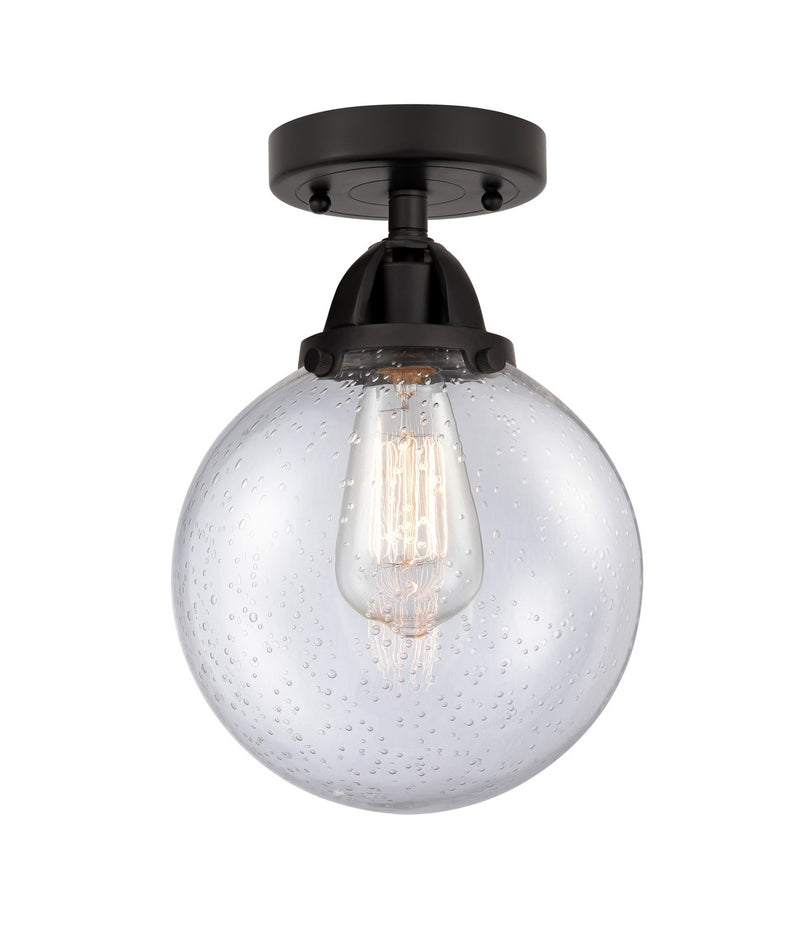 Innovations 288-1C-BK-G204-8-LED LED Semi-Flush Mount, Matte Black