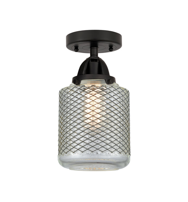 Innovations 288-1C-BK-G262 One Light Semi-Flush Mount, Matte Black