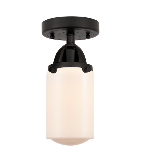 Innovations 288-1C-BK-G311 One Light Semi-Flush Mount, Matte Black