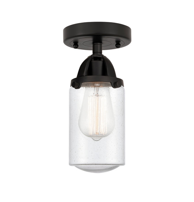 Innovations 288-1C-BK-G314 One Light Semi-Flush Mount, Matte Black