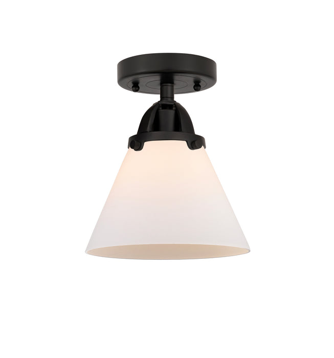 Innovations 288-1C-BK-G41 One Light Semi-Flush Mount, Matte Black